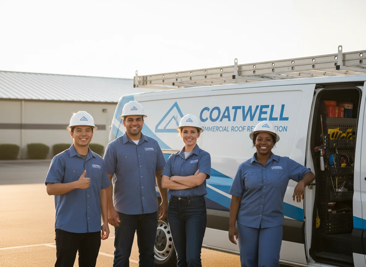 Commercial roof coating company in Buda, IL